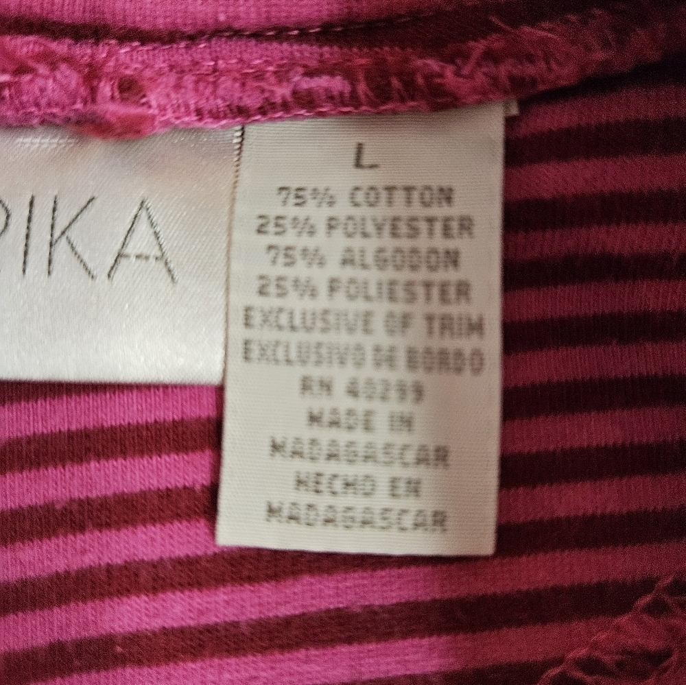 Erika Girls Bright Pink Velour Feel Full Zipper Long Sleeve Hoodie Size Large - Picture 5 of 10